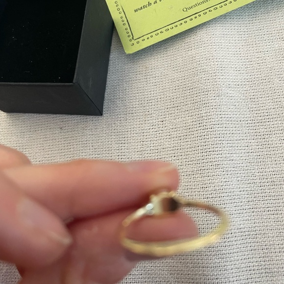 Catbird 14K Gold Ring Soap Bubble Pearl Diamond Ring - Picture 5 of 10